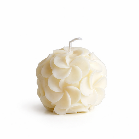 CANDELA SFERA FIORITA 6CM DIAMETRO