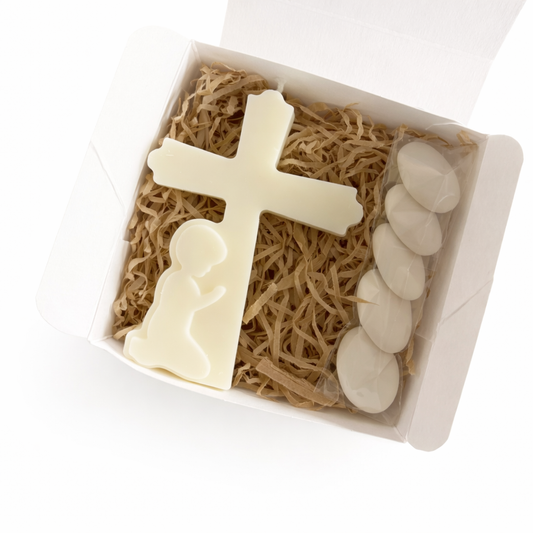 CANDELA CROCE COMUNIONE BIMBO 10CM