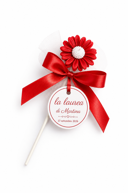 SEGNAPOSTO CANDELA MARGHERITA 5CM CON TAG
