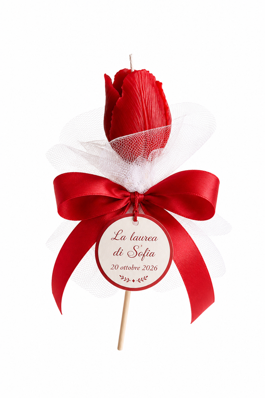 CANDELA SEGNAPOSTO TULIPANO